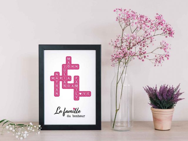 Image Scrabble Famille en couleurs