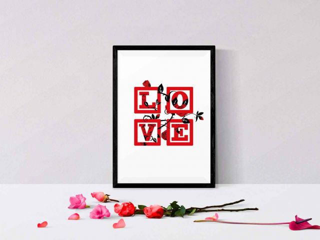 Image Love & Roses rouges